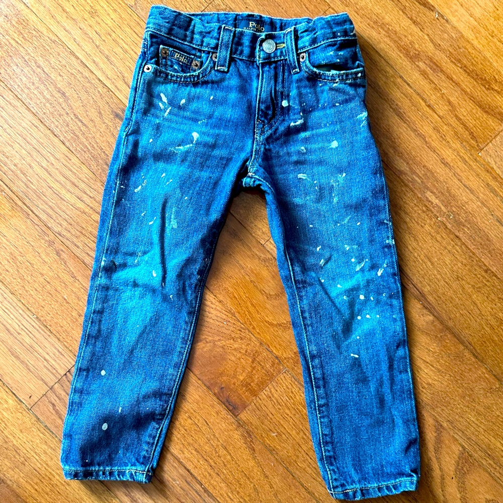 Polo Denim Jeans Paint Splatter size 3/3T